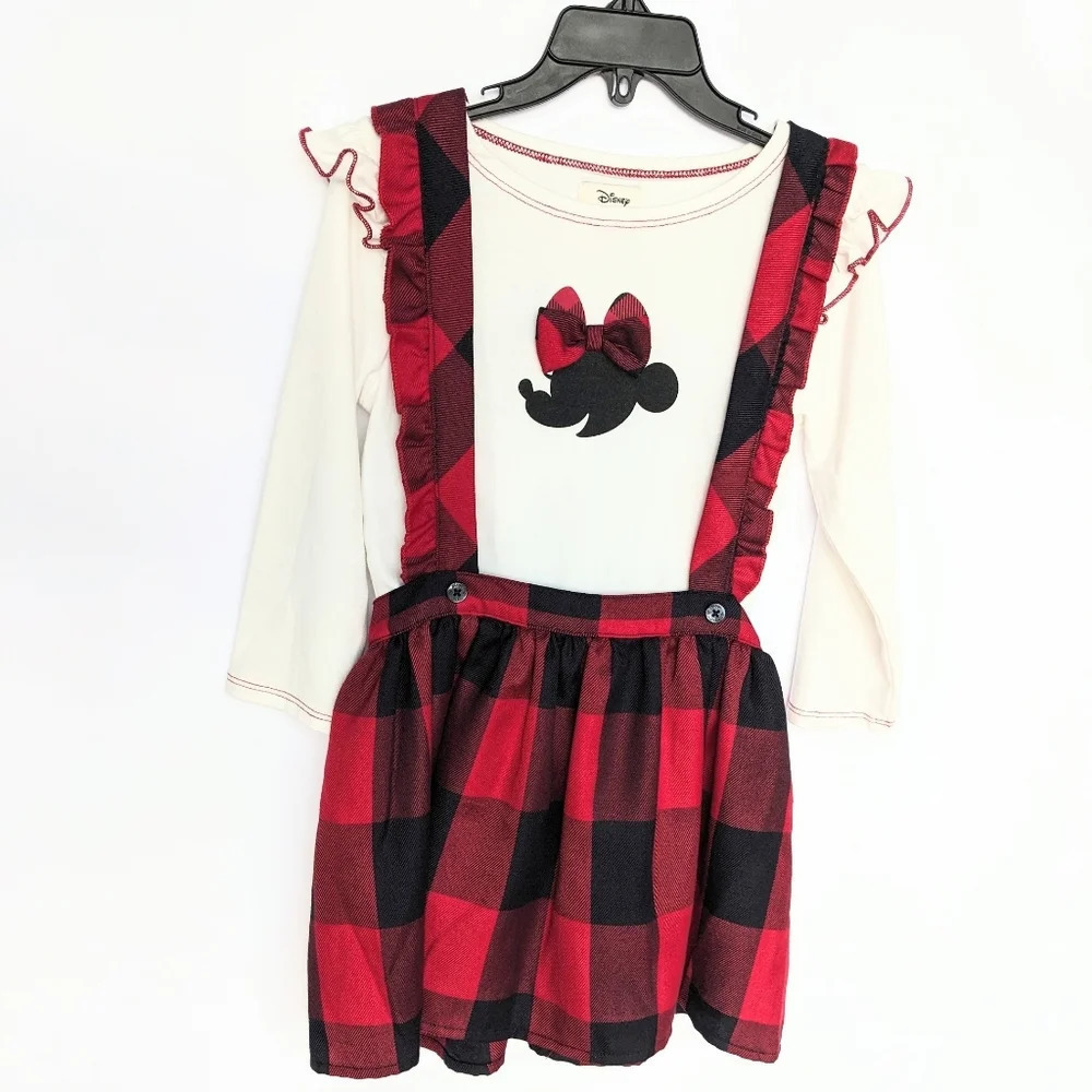 Pippa & Julie Minnie Mouse Festive 2PC Skirt Set